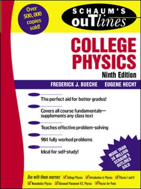 Schaum's Outline of College Physics, Paperback / softback Book