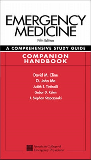 Emergency Medicine:  A Comprehensive Study Guide 5th edition Companion Handbook, Paperback Book