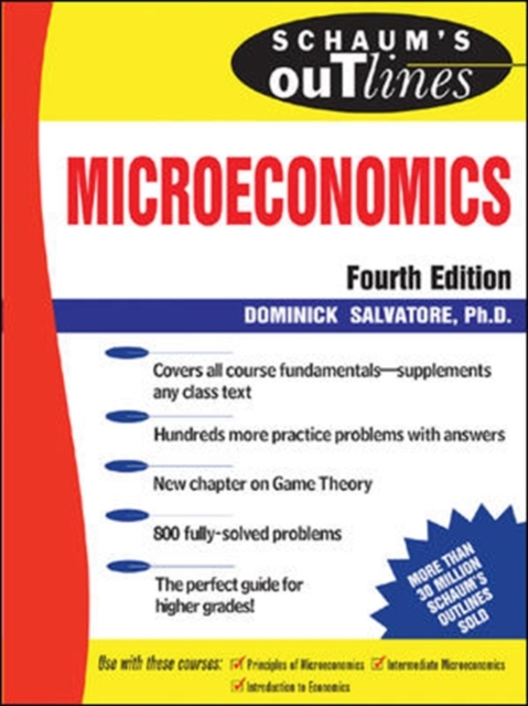 Schaum's Outline of Microeconomic Theory, Paperback / softback Book