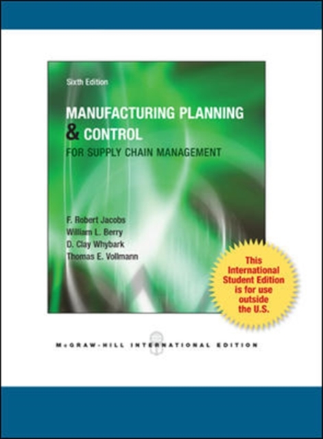 Manufacturing Planning and Control for Supply Chain Management (Int'l Ed), Paperback / softback Book