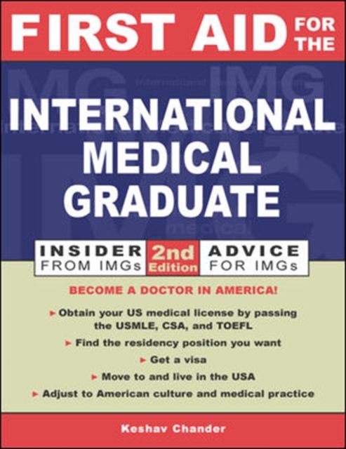 First Aid for the International Medical Graduate,  Book