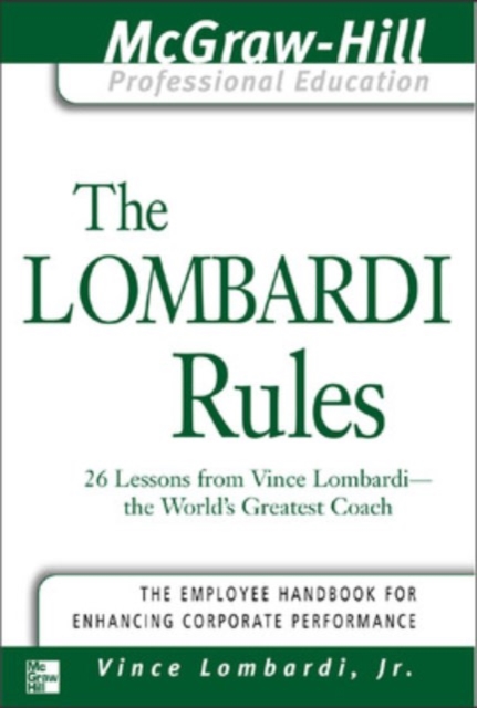The Lombardi Rules, Spiral bound Book