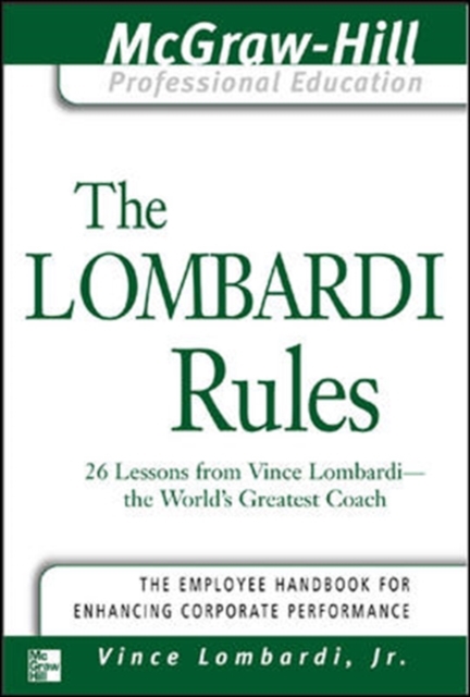 The Lombardi Rules, Spiral bound Book