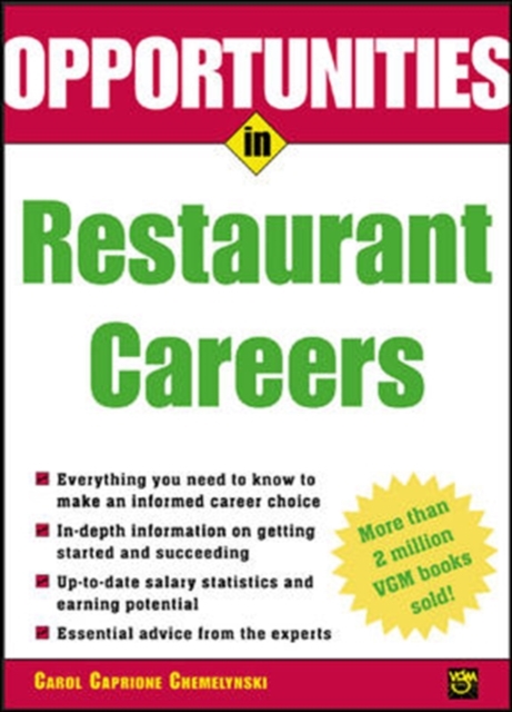 Opportunities in Restaurant Careers, Paperback / softback Book