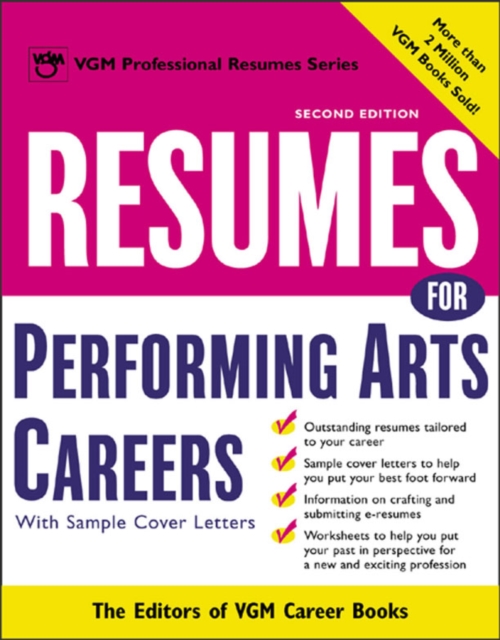 Resumes for Performing Arts Careers, PDF eBook