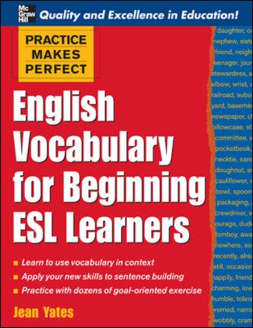 Practice Makes Perfect: English Vocabulary For Beginning ESL Learners, Paperback / softback Book