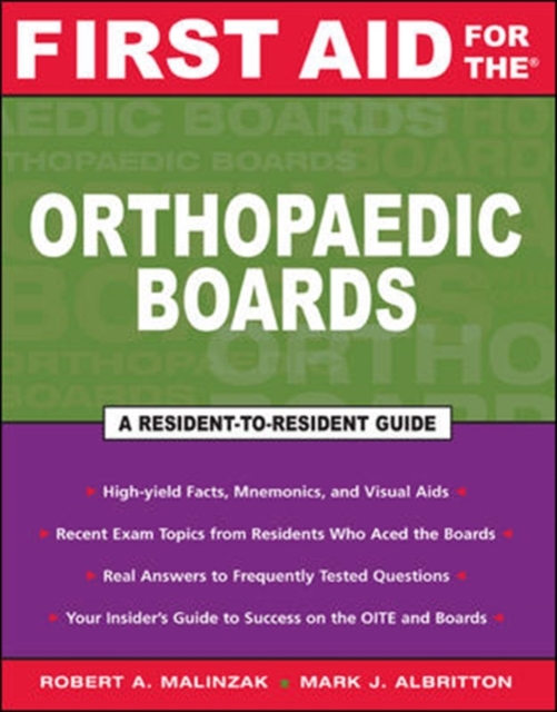 First Aid for the (R) Orthopaedic Boards, Paperback / softback Book
