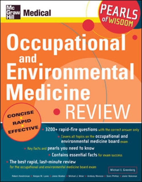 Occupational and Environmental Medicine Review: Pearls of Wisdom, Paperback / softback Book