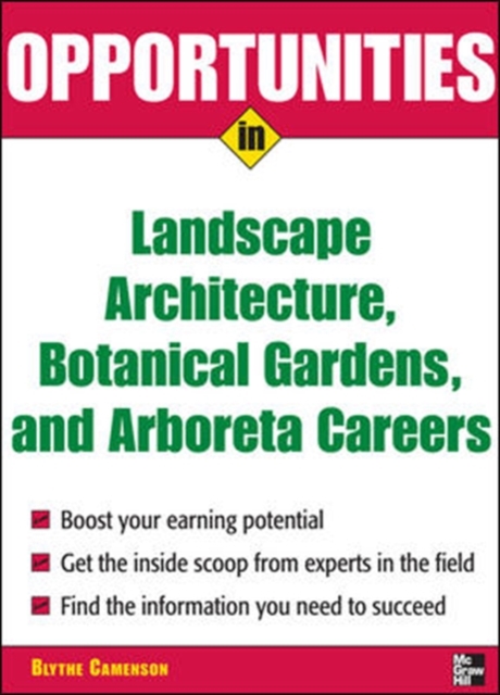 Opportunities in Landscape Architecture, Botanical Gardens and  Arboreta Careers, Paperback / softback Book