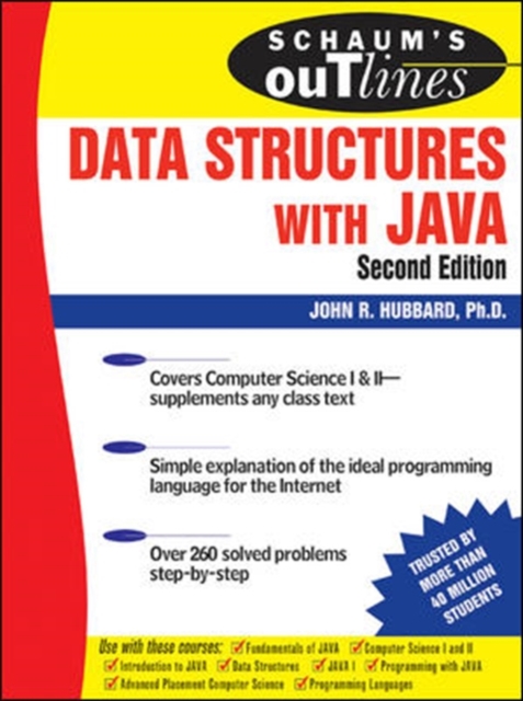 Schaum's Outline of Data Structures with Java, Second Edition, Paperback / softback Book