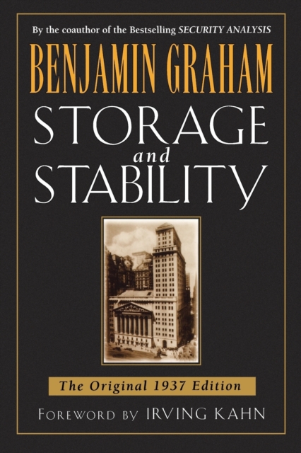 Storage and Stability : The Original 1937 Edition, Paperback / softback Book