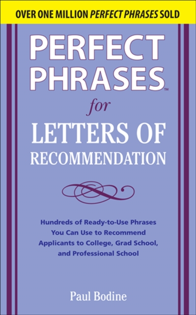 Perfect Phrases for Letters of Recommendation, EPUB eBook