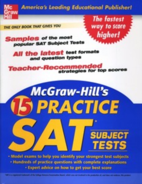 McGraw-Hill's 15 Practice SAT Subject Tests, PDF eBook