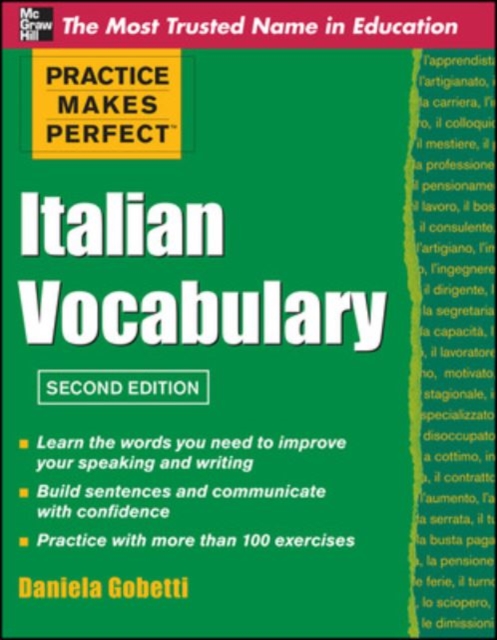 Practice Makes Perfect Italian Vocabulary, Paperback / softback Book