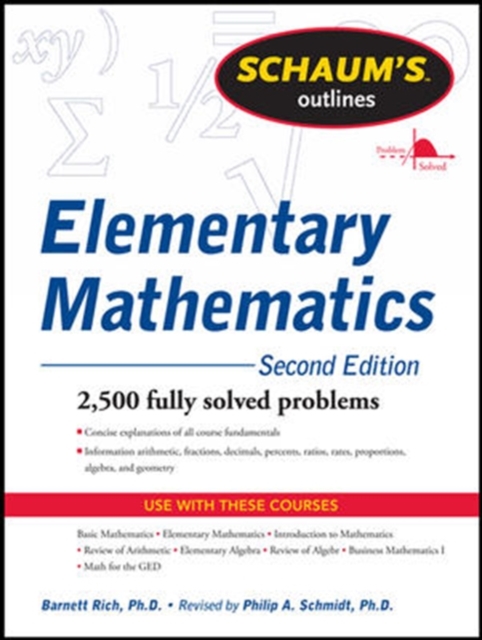 Schaum's Outline of Review of Elementary Mathematics, Paperback / softback Book