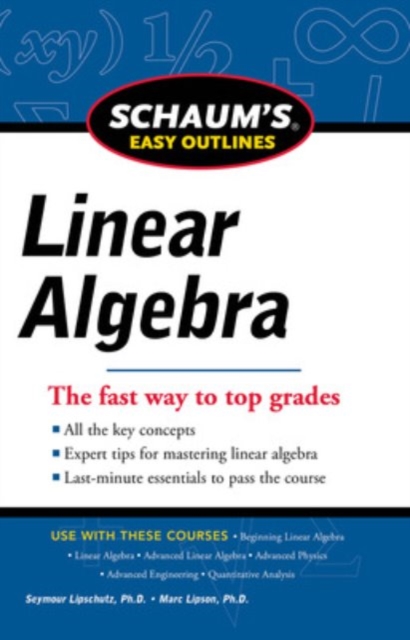 Schaums Easy Outline of Linear Algebra Revised, Paperback / softback Book