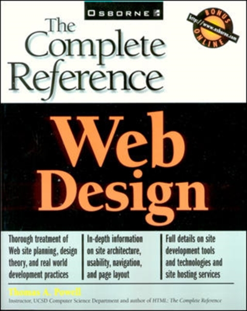 Web Design : The Complete Reference, Paperback Book