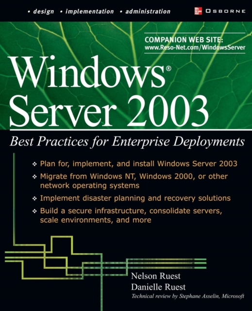 Windows Server 2003 : Best Practices for Enterprise Deployments, Paperback / softback Book