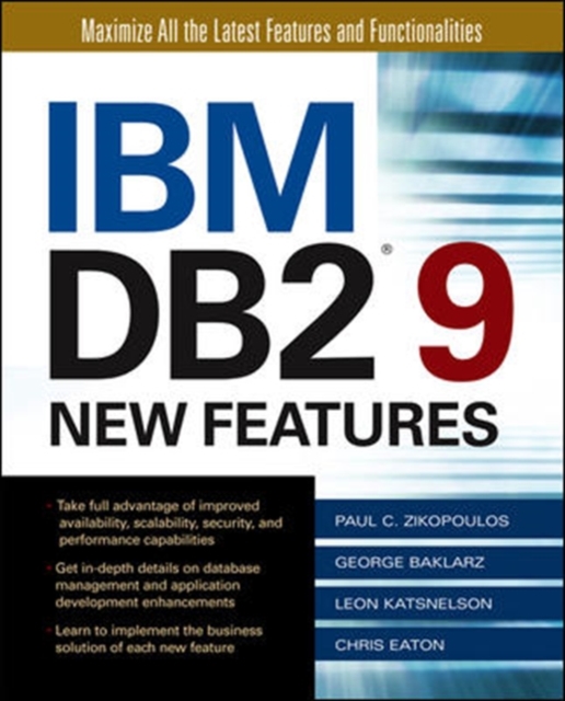 IBM DB2 9 New Features, Paperback / softback Book