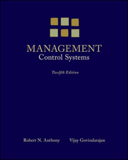 Management Control Systems, Hardback Book