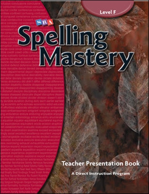 Spelling Mastery Level F, Teacher Materials, Spiral bound Book