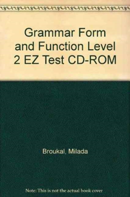 Grammar Form and Function Level 2 EZ Test CD-ROM, CD-ROM Book