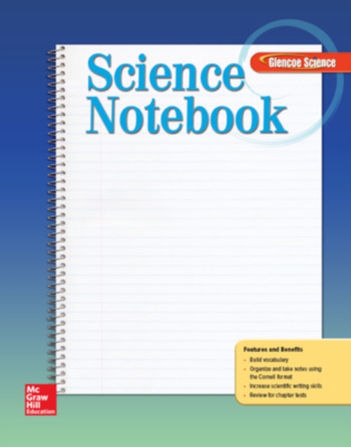 Glencoe iScience, Level Red, Grade 6, Science Notebook, Paperback Book