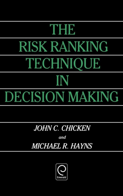 The Risk Ranking Technique in Decision Making, Hardback Book