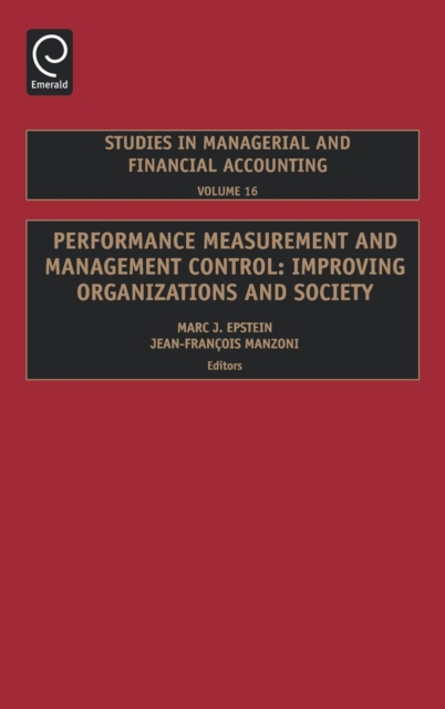 Performance Measurement and Management Control : Improving Organizations and Society, PDF eBook