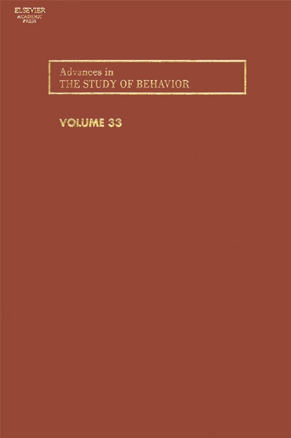 Advances in the Study of Behavior, PDF eBook