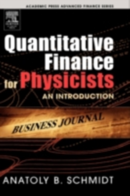Quantitative Finance for Physicists : An Introduction, PDF eBook