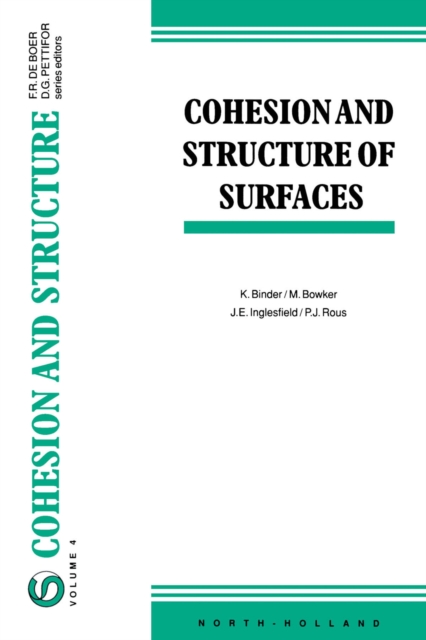 Cohesion and Structure of Surfaces, PDF eBook