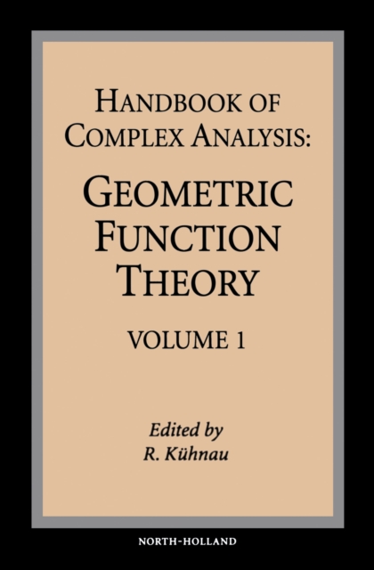 Handbook of Complex Analysis, PDF eBook
