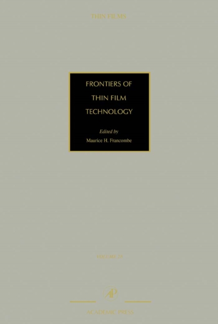 Frontiers of Thin Film Technology, PDF eBook