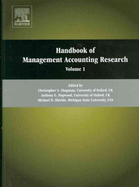 Handbooks of Management Accounting Research 3-Volume Set, Mixed media product Book