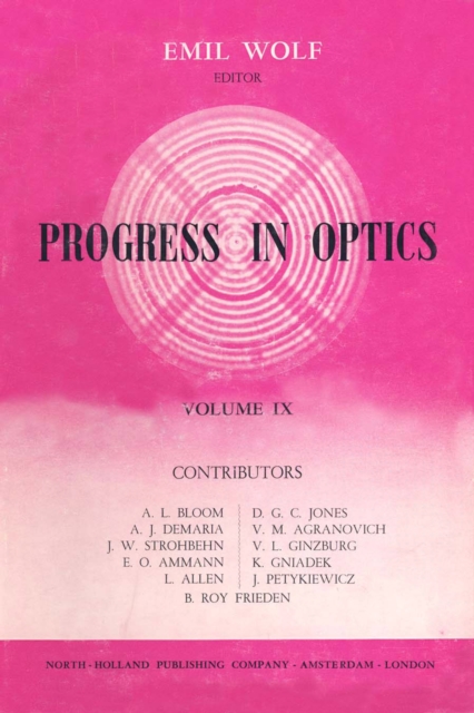 Progress in Optics, PDF eBook