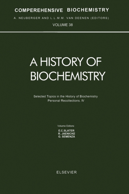 Selected Topics in the History of Biochemistry. Personal Recollections. IV, PDF eBook
