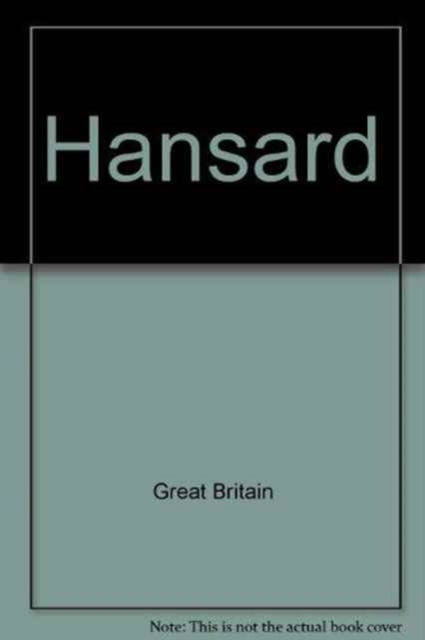Hansard : The Official Report of the House of Commons, Session 1993/94, Paperback / softback Book