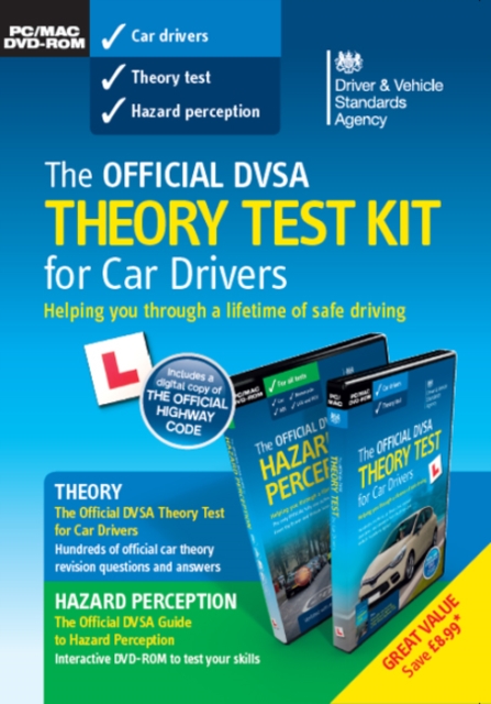 The official DVSA theory test KIT for car drivers pack, Paperback / softback Book