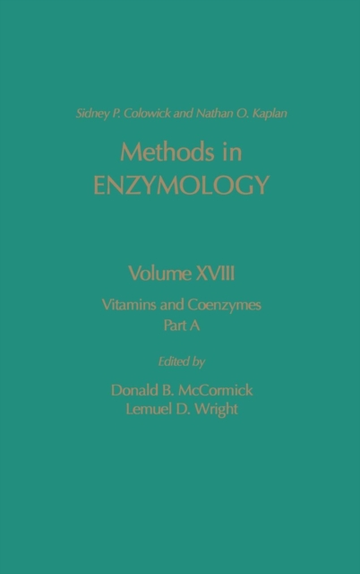 Vitamins and Coenzymes, Part A : Volume 18A, Hardback Book