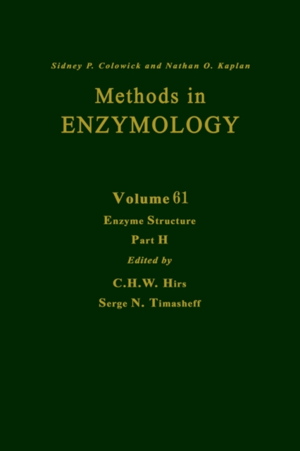 Enzyme Structure, Part H : Volume 61, Hardback Book