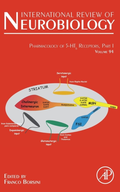 Pharmacology of 5-HT6 receptors, Part I : Volume 94, Hardback Book