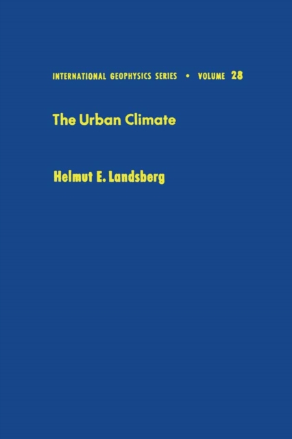 The Urban Climate : Volume 28, Hardback Book