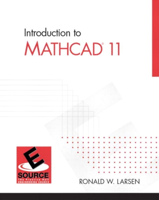 Intro to MathCAD 11, Paperback Book