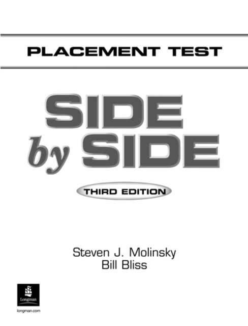 VE SIDE BY SIDE 3E PLACEM TEST VOIR 471273          027002, Paperback / softback Book