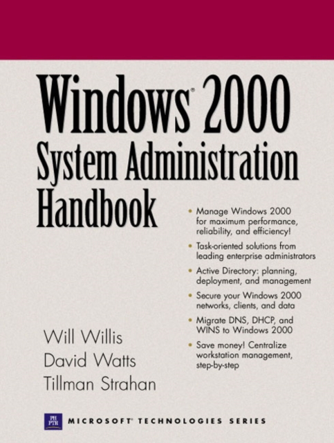 Windows 2000 System Administration Handbook, Paperback / softback Book