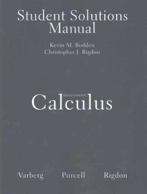 Student Solutions Manual for Calculus, Paperback / softback Book