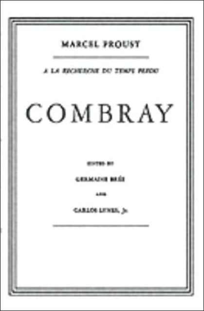 Combray In French, Paperback / softback Book
