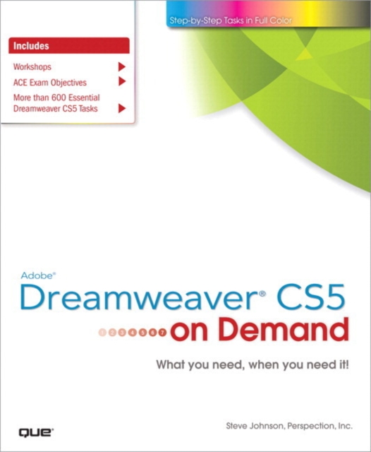 Adobe Dreamweaver CS5 on Demand, EPUB eBook