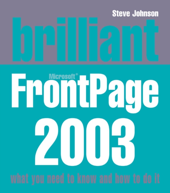 Brilliant Frontpage 2003, Paperback Book